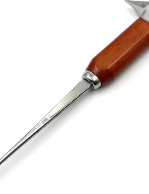 Ice Pick Stainless Steel, Ice Picks for Breaking Ice, Ice Pick with Wood Handle, Ice Picks for Kitchen, Bars, Bartender, Best Ice Carving Tools (long)