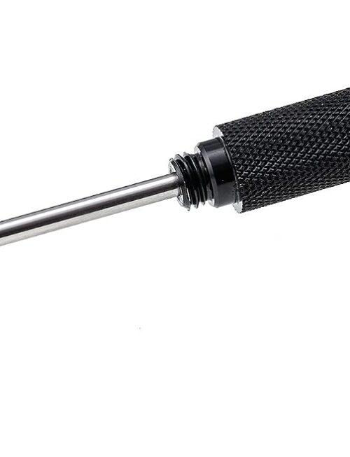 Stainless Steel Ice Pick with Safety Cover, Pick Tool for Breaking Ice, Non-slip Antiskid Handle for Easy to Grip (Black)