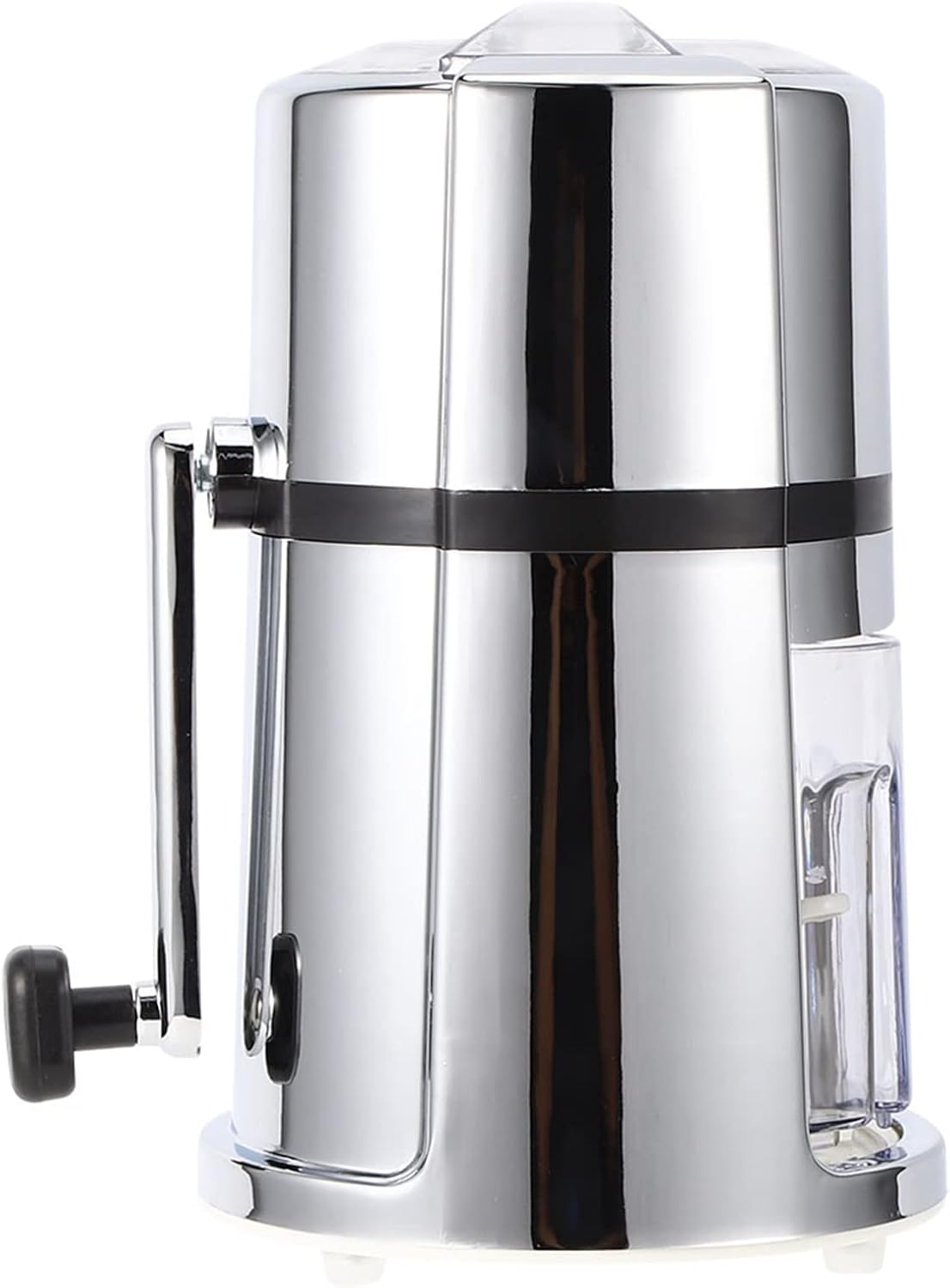 Manual Ice Crusher, Hand Crank Ice Crusher, Commercial Household Portable Shaved Ice Crusher Ice Shaver with Stainless Steel Blade for Snow Cone, Slush